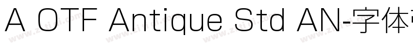A OTF Antique Std AN字体转换
